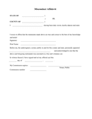 Misconduct affidavit sample page 1 preview