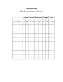 Sign-in / out sheet template page 1 preview