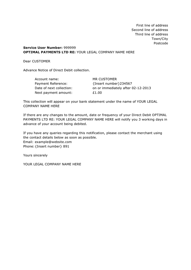 notice of credit on account letter