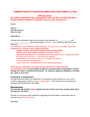 Termination due to position elimination/layoff letter sample page 1 preview