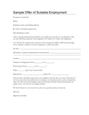 Sample offer of suitable employment page 1 preview
