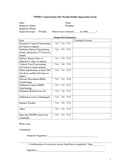 Construction Site Permit Holder Inspection Form page 1 preview