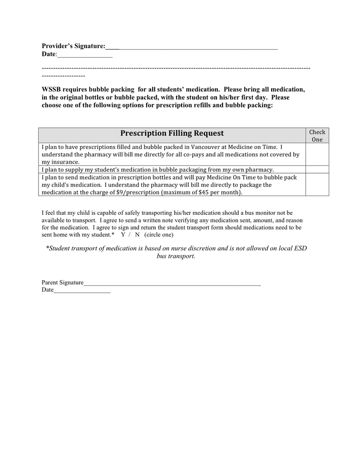 Medical fact sheet and history form in Word and Pdf formats page 4 of 4