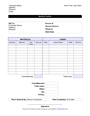 Service invoice template in Word and Pdf formats