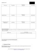 Job application form template page 2 preview