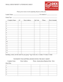 Attendance sheet template page 1 preview