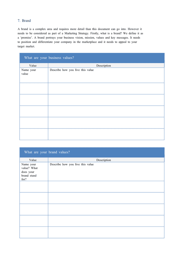 Marketing strategy template in Word and Pdf formats - page 14 of 30