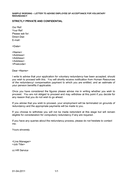 Letter to advise employee of acceptance for voluntary redundancy page 1 preview
