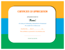 Certificate of appreciation template page 1 preview