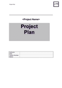 Project plan checklist