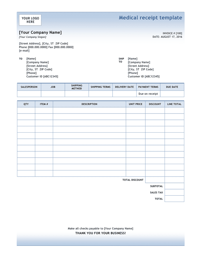 Excellent Hospital Receipt Template Fillable Pdf Great : Printable ...