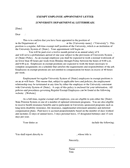 Exempt employee appointment letter page 1 preview