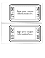 Coupon template in Word and Pdf formats