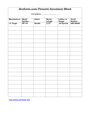 Firearm inventory sheet template page 1