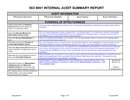 Internal summary audit report page 1 preview