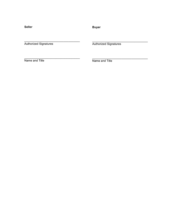 Sales contract template in Word and Pdf formats - page 2 of 2