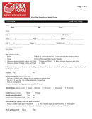 First time homebuyer intake form page 1 preview