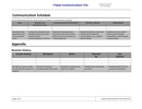 Project communications plan page 2 preview