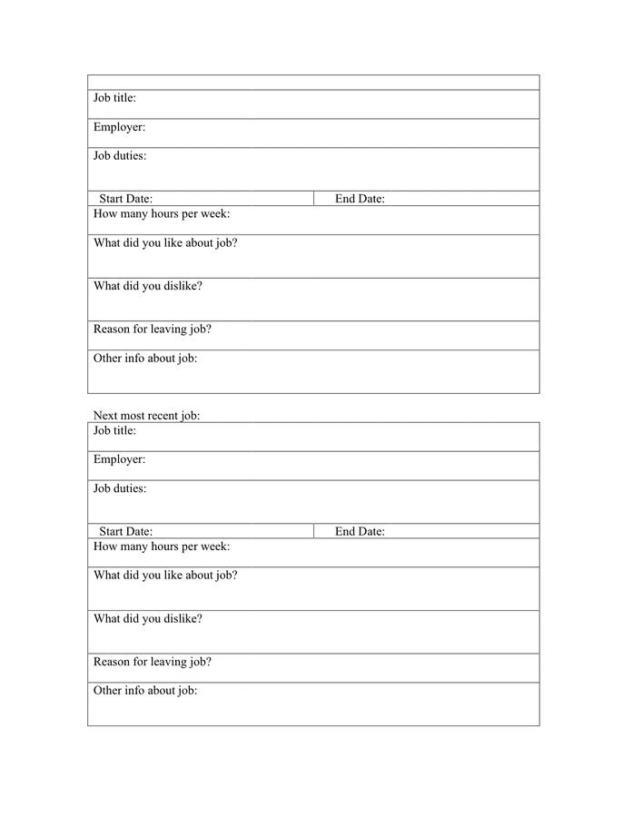 Vocational Profile Face Sheet Referral in Word and Pdf formats - page 5 ...