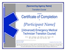 Certificate of completion template page 1 preview