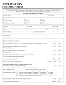 Generic application for employment page 1 preview