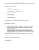 Financial goal statement template page 1 preview