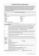 Horticulture produce agreement template page 1 preview