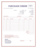 Purchase order template page 1 preview