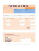 Sample purchase order template page 1 preview