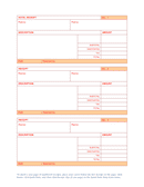 Hotel receipt template page 1 preview