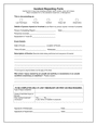 Incident reporting form in Word and Pdf formats