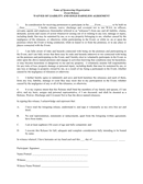 Waiver of liability and hold harmless agreement template page 1 preview