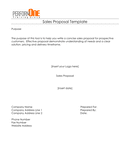 Sales Proposal Template page 1 preview