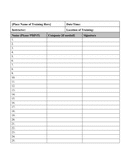 Sample sign in sheet page 1 preview