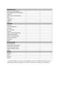 Goal Tracking Templates