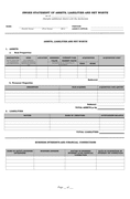 Sworn statement of assets, liabilities and net worth page 2 preview