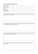 Event debrief and evaluation form page 1 preview