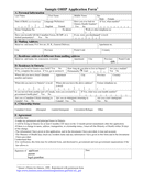 Sample Job Application - download free documents for PDF, Word and Excel