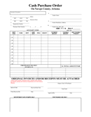 Cash Purchase Order page 1 preview