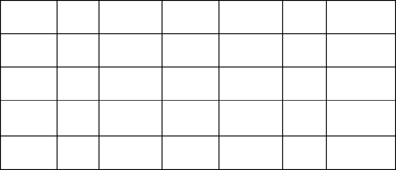 Fitness testing chart in Word and Pdf formats