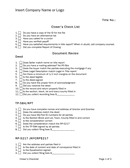 Closer's checklist page 1 preview