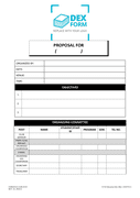 Event proposal format page 1 preview