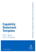Capability statement template page 1 preview