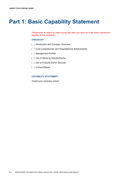 Capability statement template page 2 preview