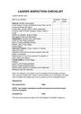 Ladder inspection checklist in Word and Pdf formats