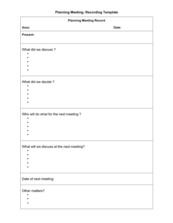 Meeting Notes Template Download Free Documents For PDF Word And Excel