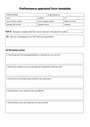 Performance appraisal form template in Word and Pdf formats