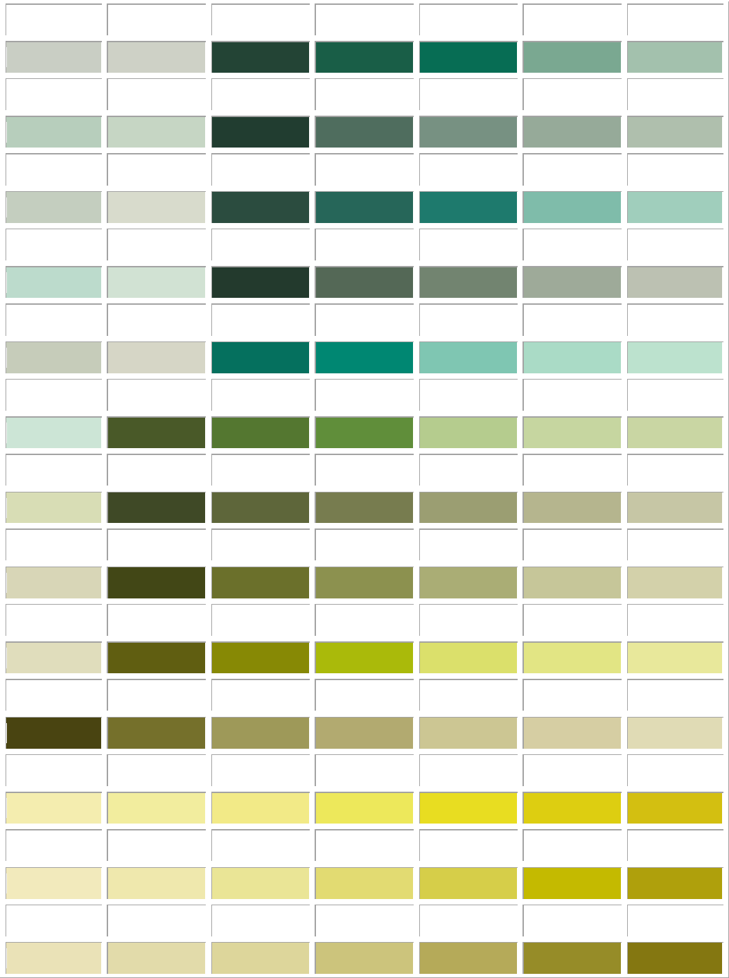 Pms color chart in Word and Pdf formats - page 9 of 11