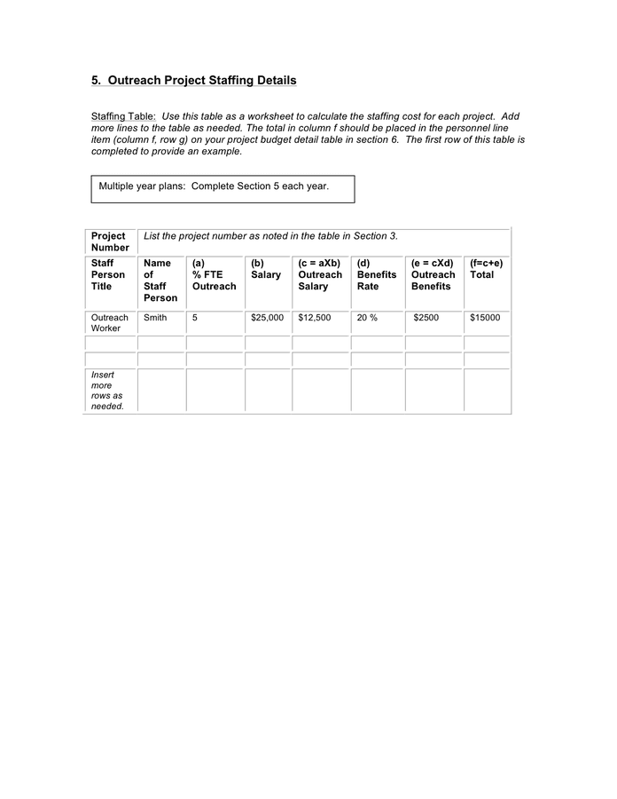 Outreach plan template in Word and Pdf formats page 4 of 9