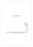 Free business plan template page 1 preview